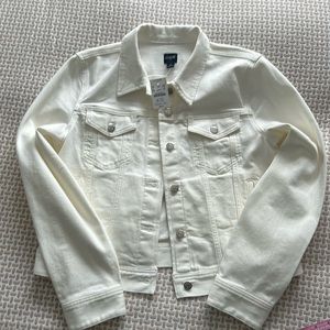 NWT - J Crew white denim jacket